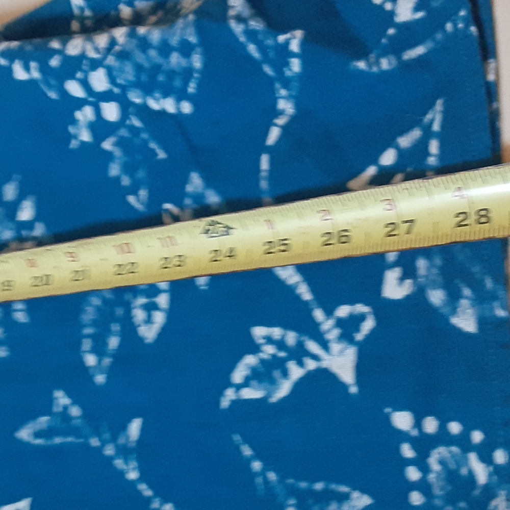 LUCKY BRAND BLUE AND WHITE BUTTON DOWN FRONT SHIRT, XL - Picture 7 of 10